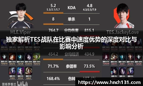 独家解析TES战队在比赛中速度优势的深度对比与影响分析